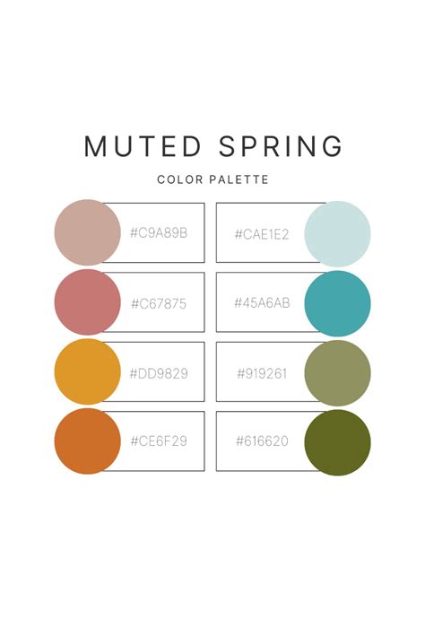 Muted Spring Color Palette Art