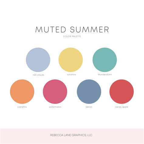 Muted Summer Color Palettes 10