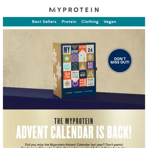 Myprotein Advent Calendar Wellness