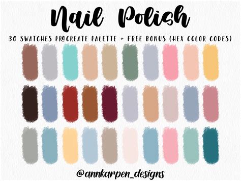 Nail Color Palette Ideas for Spring