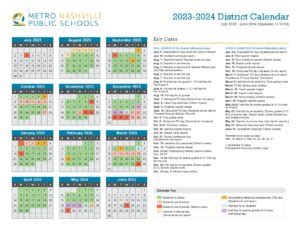 Nashville Metro Schools Calendar Structure