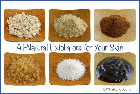 Natural makeup exfoliants