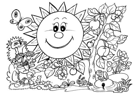 Nature Coloring Sheets