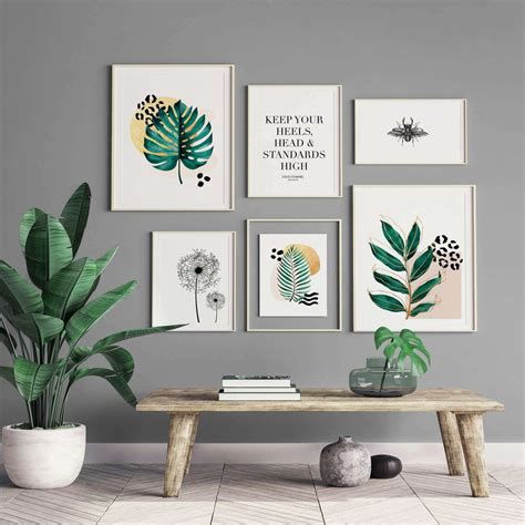 Nature-Inspired Gallery Wall