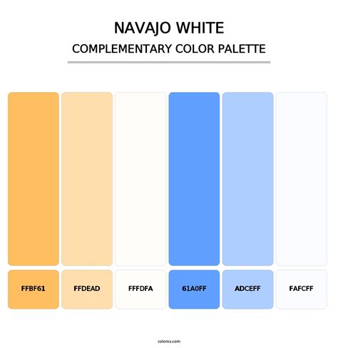 Navajo White Color Palette Backgrounds