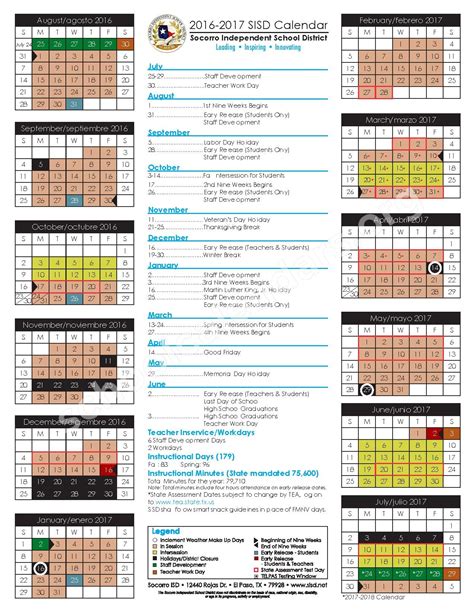 Navigating the Socorro ISD Calendar