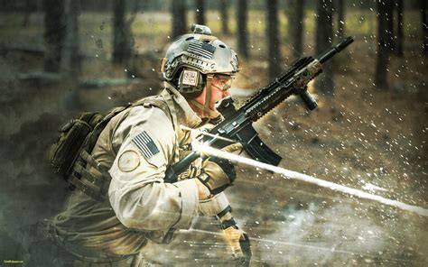 Navy SEALs in action