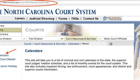 NC Court Calendar Image 7