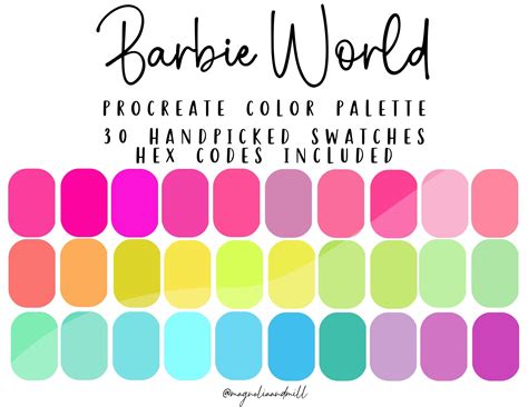 Neon Barbie Color Palette