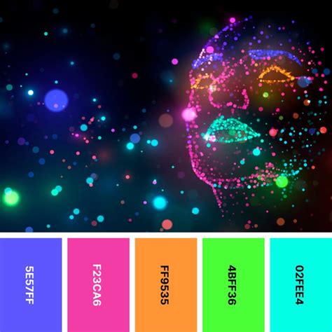 Neon color palette