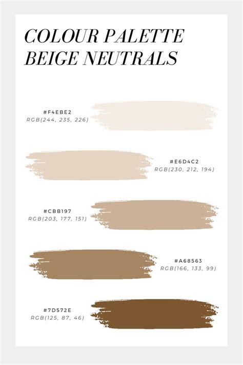 Neutral Beige Color Palette for Mature Skin