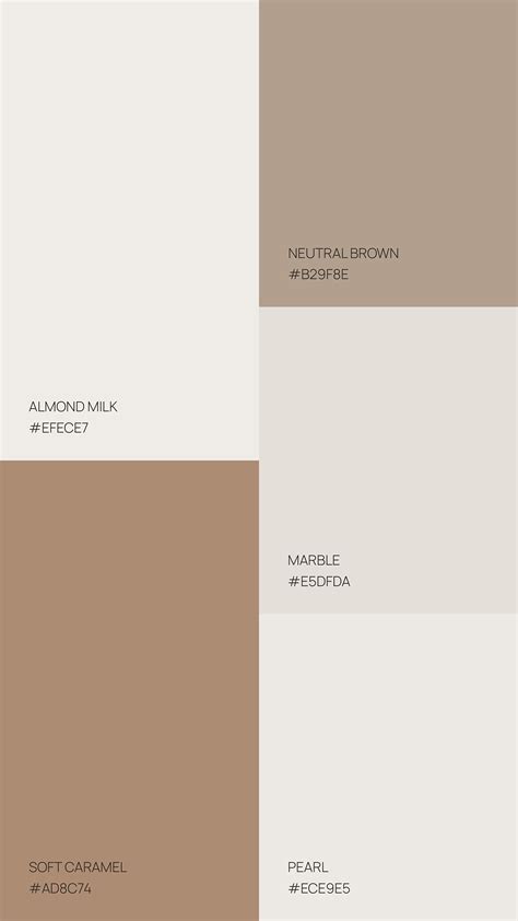 Neutral Caramel Color Palette