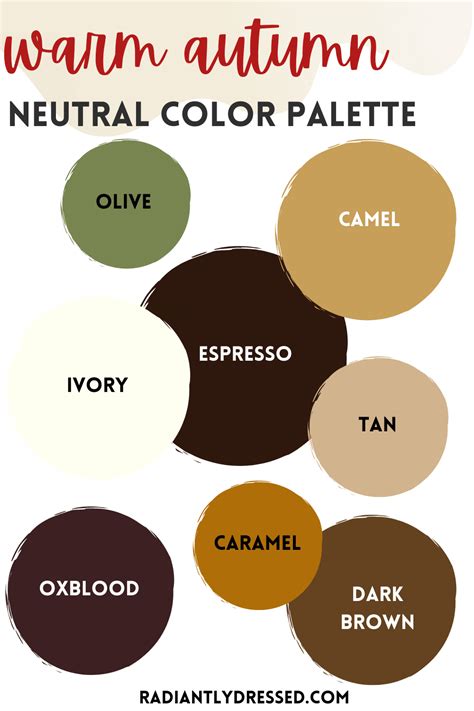 Neutral color palette clothing