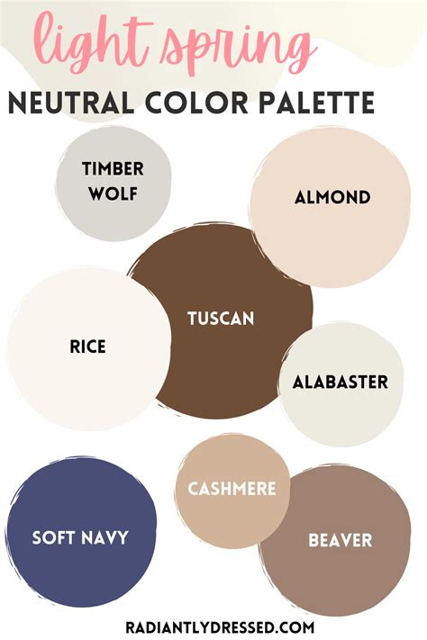 Neutral Color Palettes for Spring