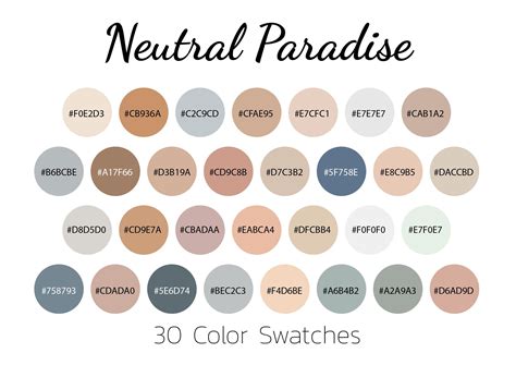 Image of neutral makeup shades