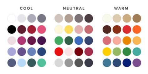 Neutral Undertone Color Palettes Examples