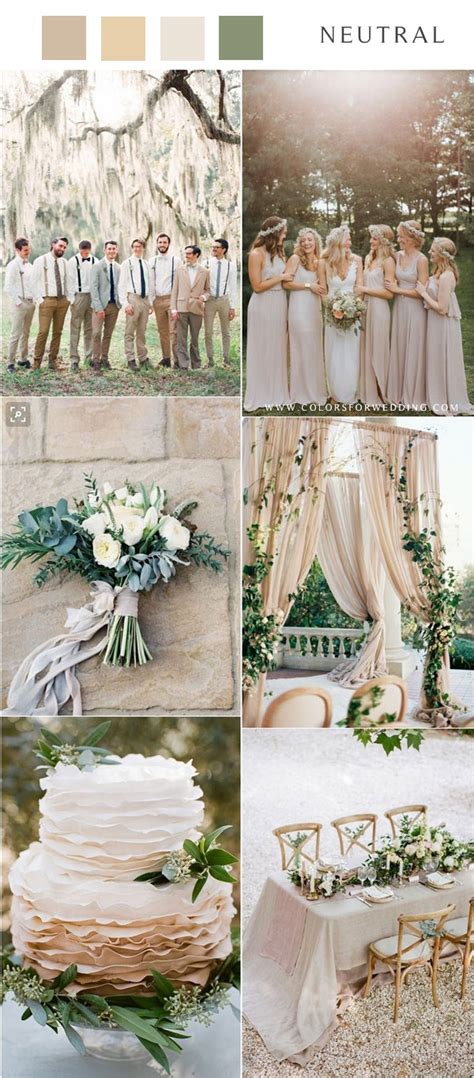 Neutral Wedding Color Palettes