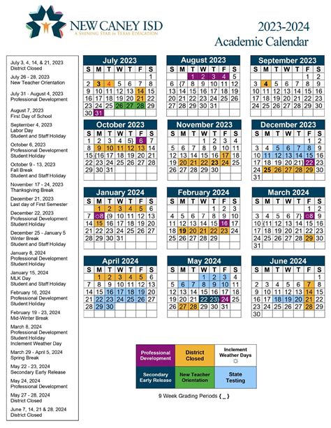 New Caney ISD Calendar Overview