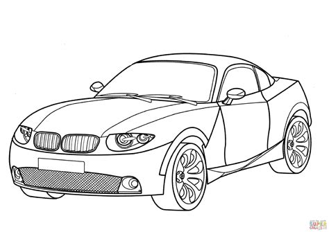 New car coloring page