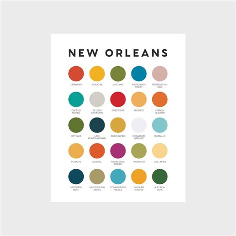 New Orleans Color Palette