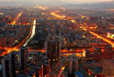 Beijing cityscape in Northern China