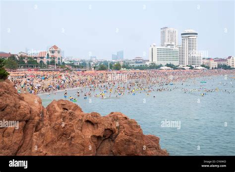 Qingdao beach in Northern China