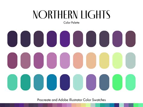 Northern Lights Color Palette Inspiration