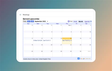 Notion Google Calendar