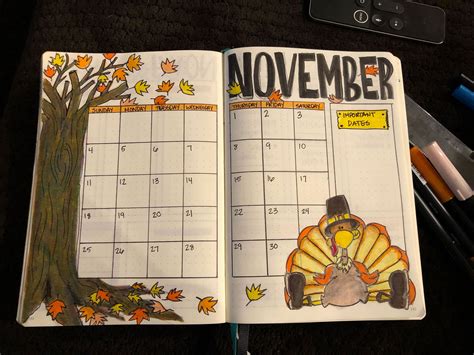 November Calendar Ideas