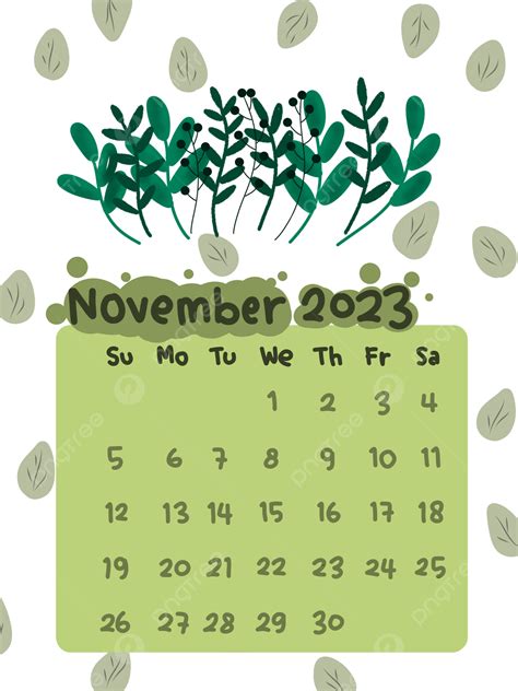 November Calendar Themes