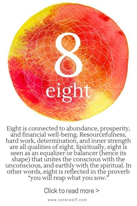 Number 8 abundance and prosperity