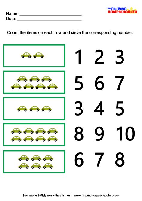 Number Recognition Exercises