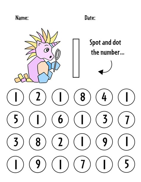 Number Recognition Templates