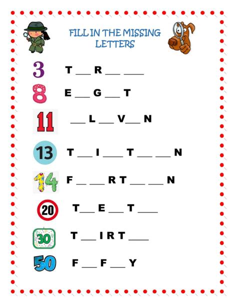 Number Spelling Games