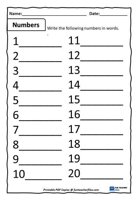 Number Spelling Practice