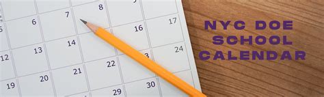 NYC DOE Calendar Format