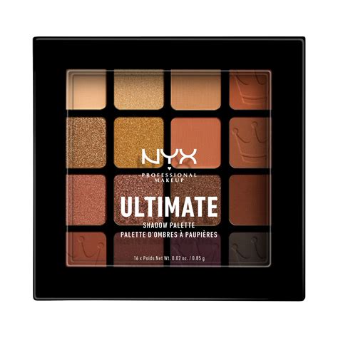 A bold orange eye shadow palette with 12 shades