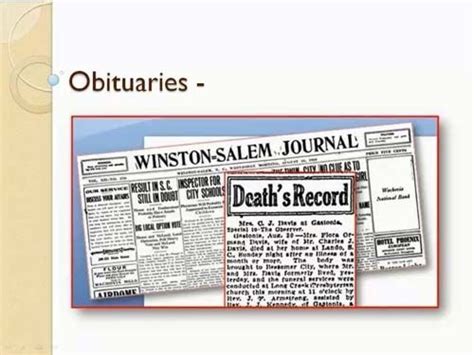 Benefits of Obituaries