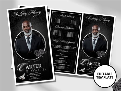 Obituary design 6