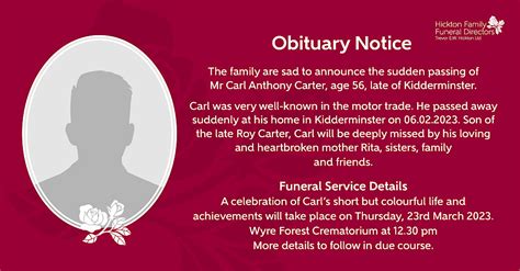 Obituary Notice Advice