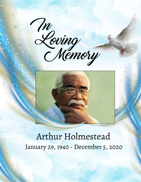 Obituary Template Design