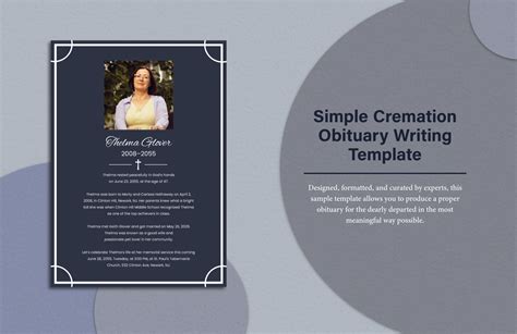 Obituary examples and templates