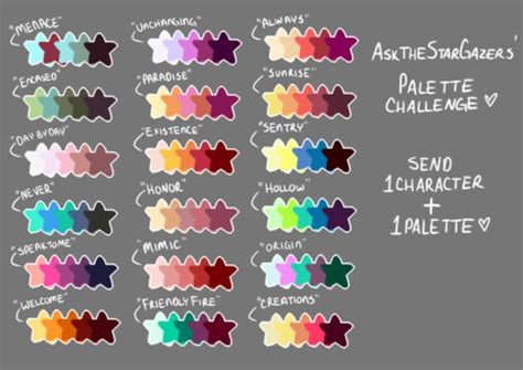 OC Color Palettes for Different Spaces