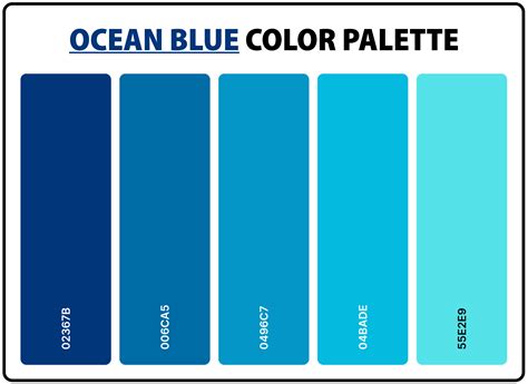 Ocean Blue Color Combinations