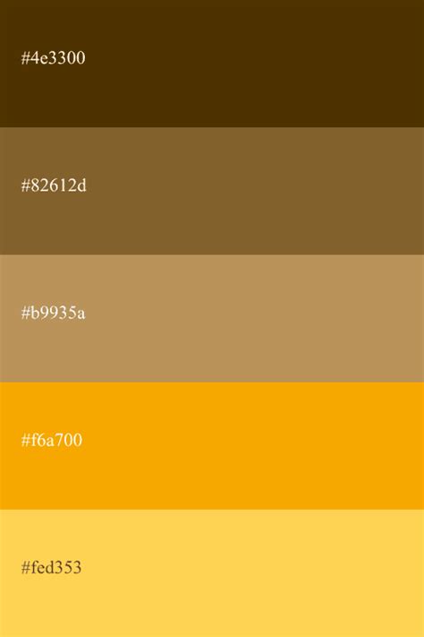 Ochre Color Palette Inspiration