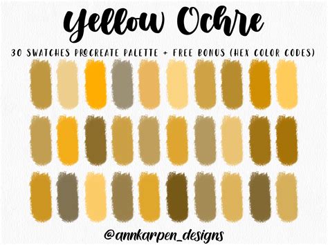 Ochre Color Palette Design