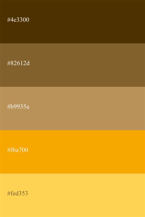 Ochre Color Palette Ideas