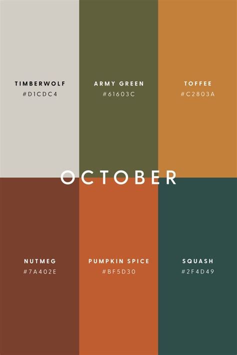 October Color Combinations