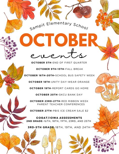 October Events