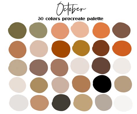 October Neutral Colors